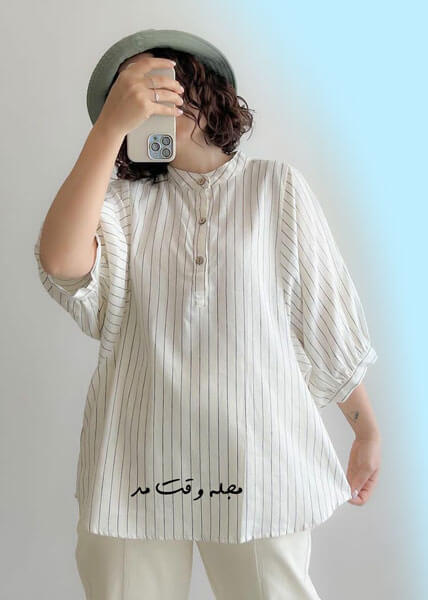 Fro closed linen coat model