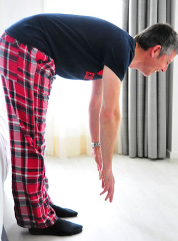 Morning exercise in bed, morning exercise, sports movemes