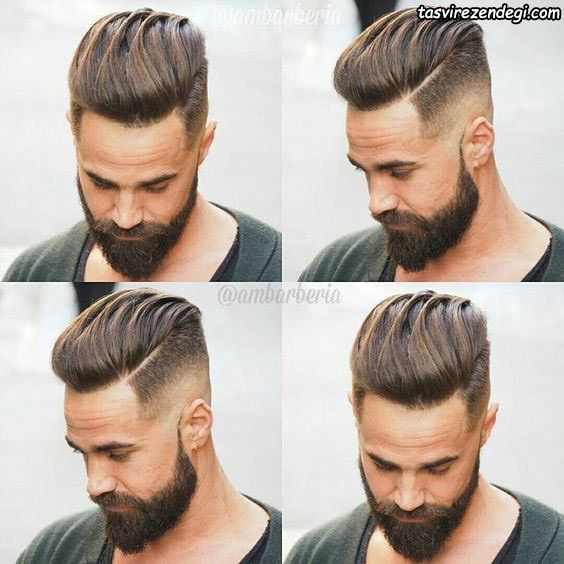 Men's boy's empty arm hairstyle 