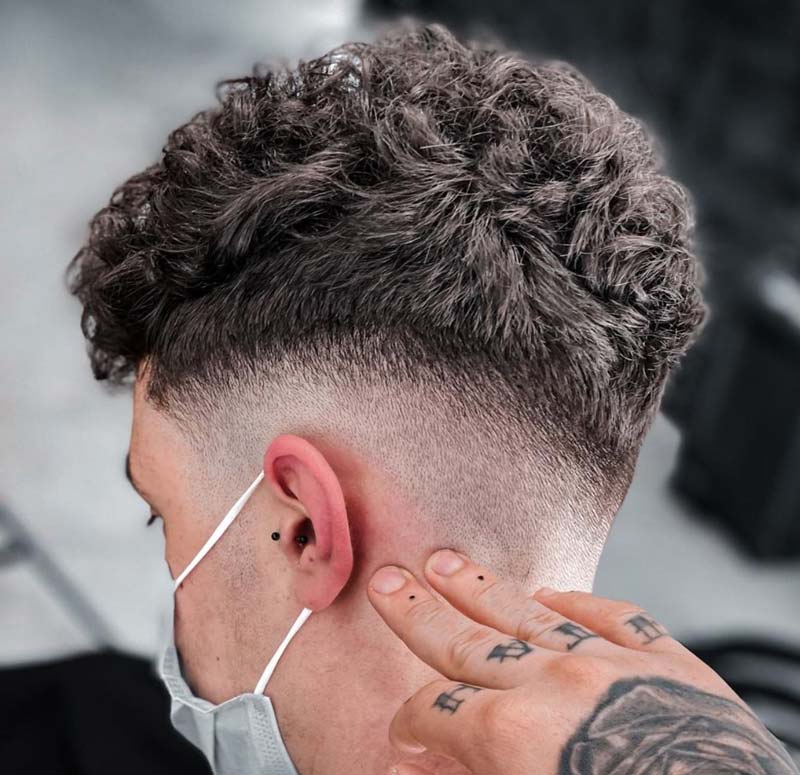 Boy's hairstyle with a lot of shade 