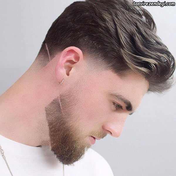 Hairstyle with a beard 