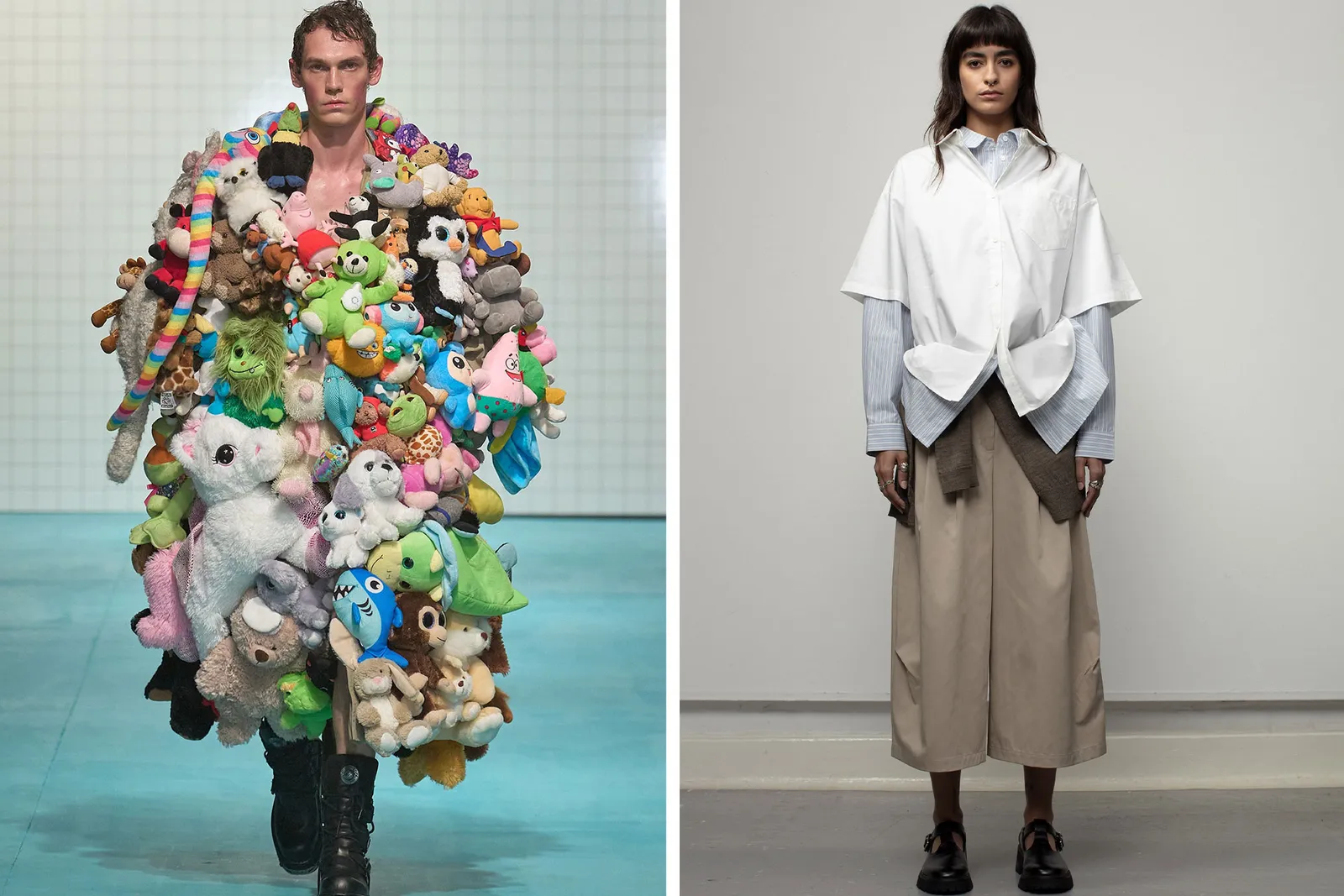 Two corasting trends: Earth colors and Y2K
