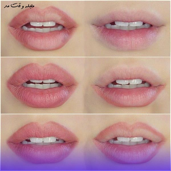 Learning how to highlight lips using lipstick and lip liner