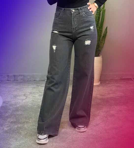 Zapdar charcoal baggy jeans