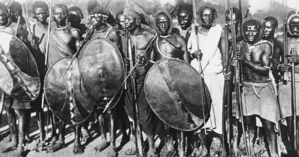 Old picture of African tribes
