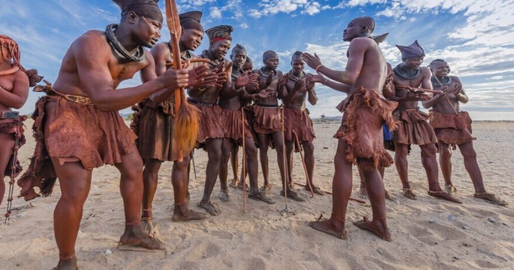 A picture of the Himba tribe, one of the African tribes