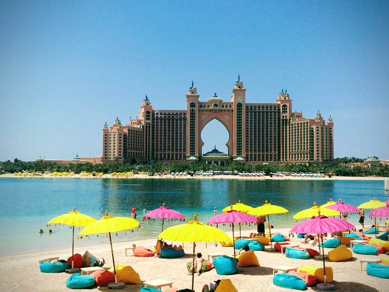 Special beach of Atlais Hotel