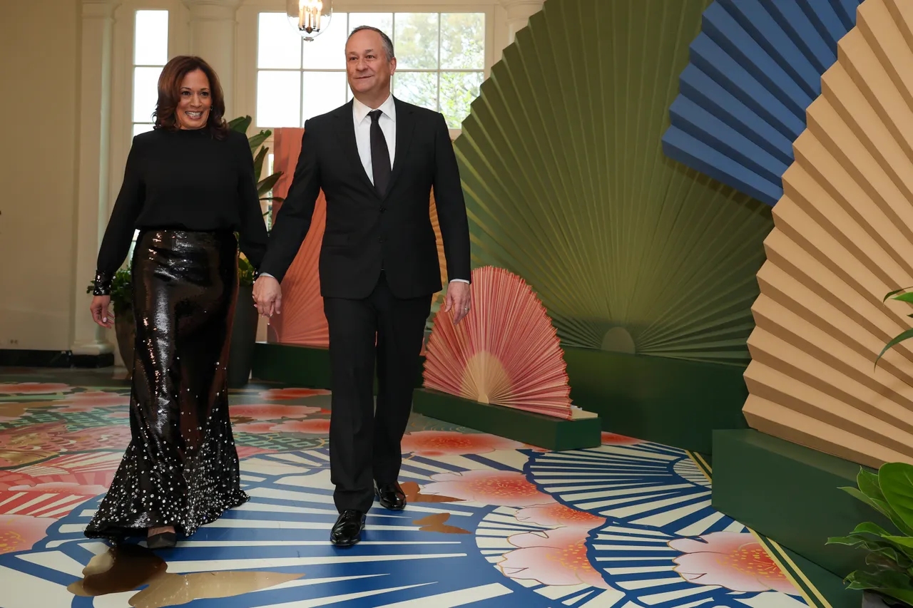 Kamla Harris in a Valeino dress