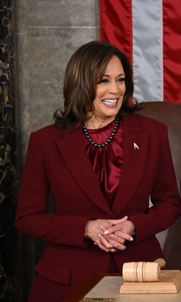 Harris burgundy color suit