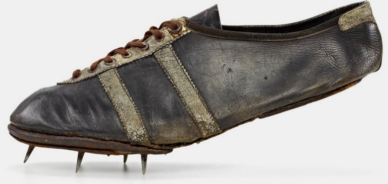 Jesse Owens' sneakers at the 1936 Berlin Olympics