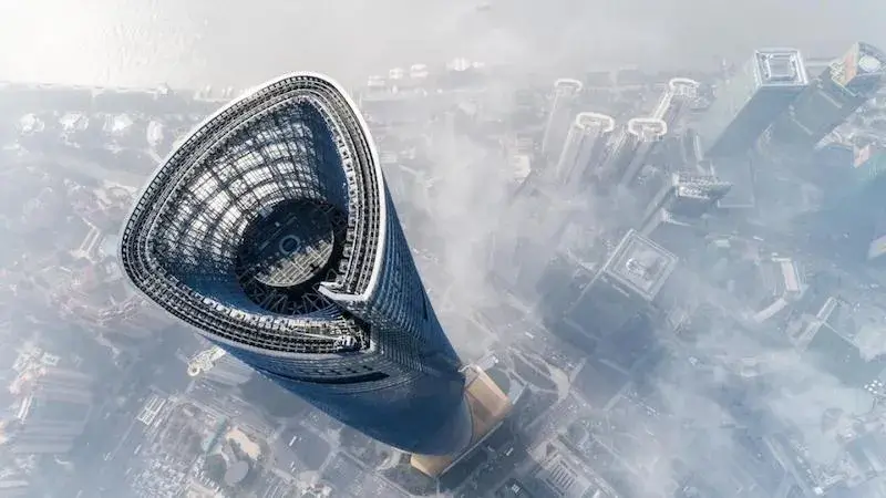 The ceer of Greenland Dalian is one of the famous towers of China 