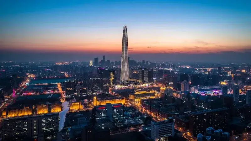 Ping An Iernational Financial Ceer, one of the famous towers of China 