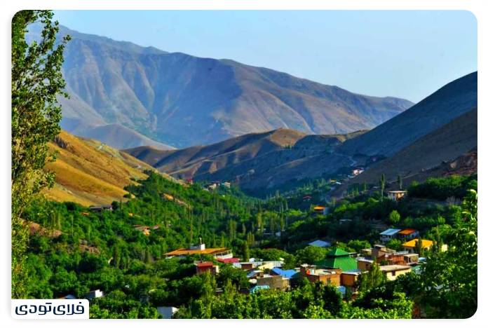 Afjeh village is one of the attractions of Lavasan