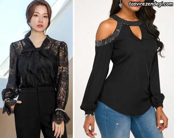 Women's Muharram black blouse for girls 