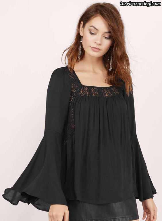 Women's Muharram black blouse for girls 