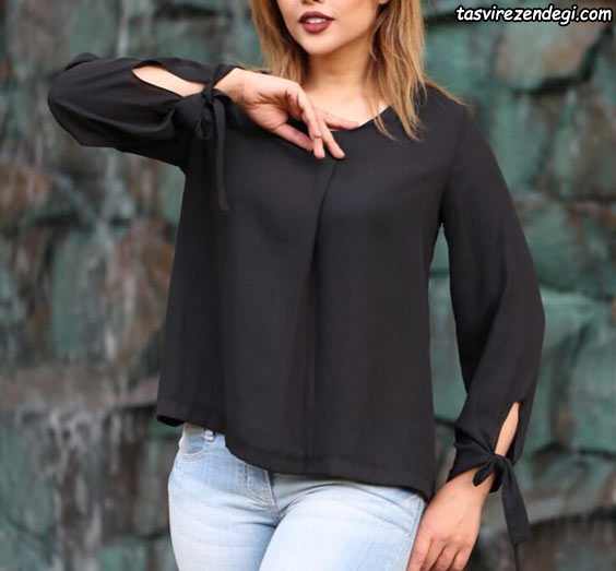 Simple black blouse 