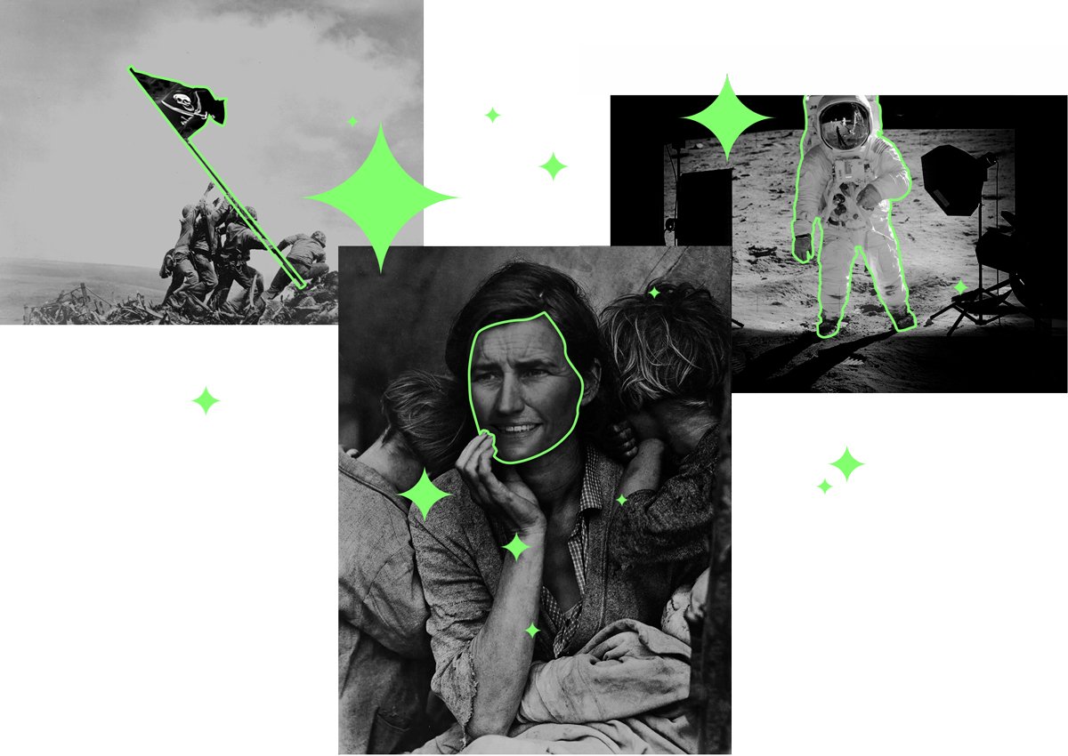 Manipulating the reality of documeary photos with artificial ielligence