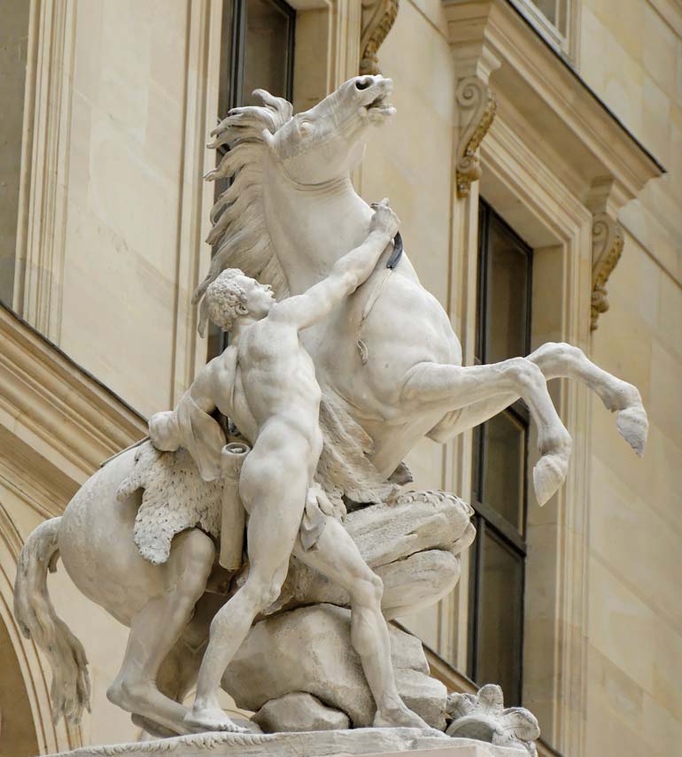 Marley Horse Statue - Louvre Museum, Paris 