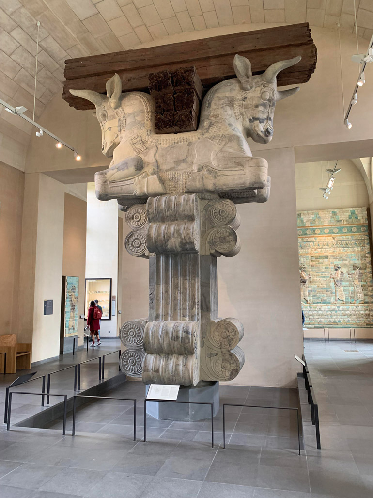 The Iranian section of the Louvre Museum in Paris 