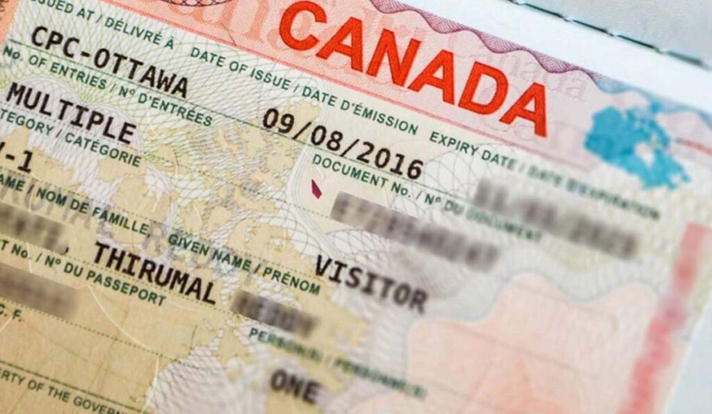 A picture of the Canadian passport