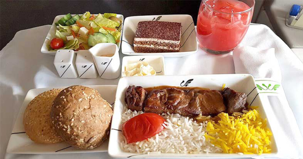 An image of Mahan Airlines reception 