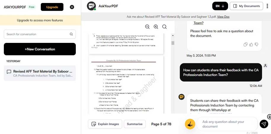 PDF chat