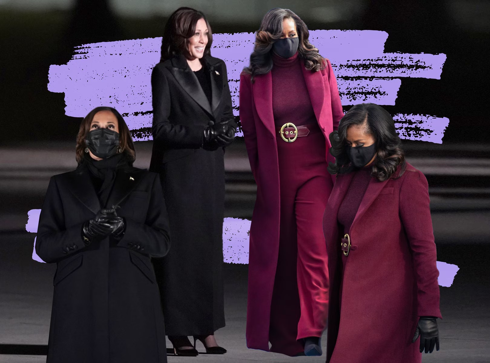 Kamala Harris in clothes by Sergio Hudson