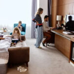 Family of four in the hotel. Photo source: huffingtonpost