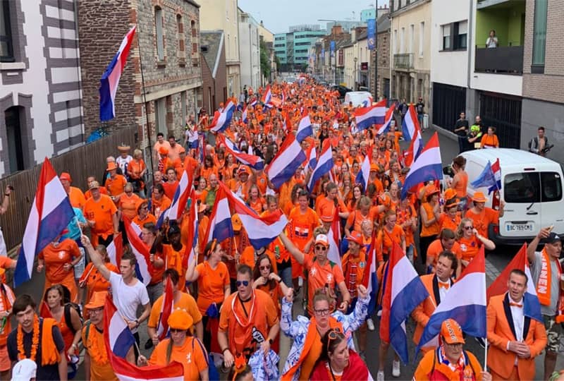 The population of the Netherlands