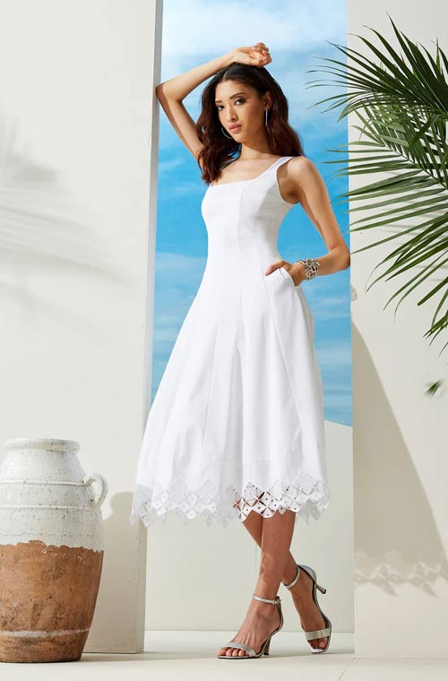 White poplin fabric