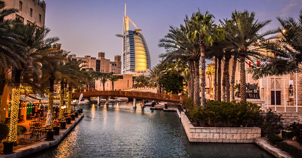 A picture of the city of Dubai