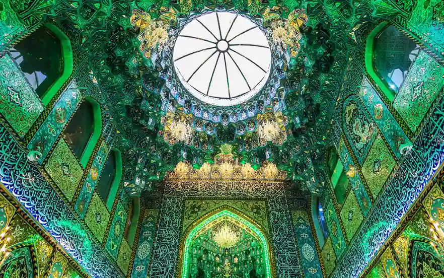 The ierior of the shrine of Hazrat Abbas