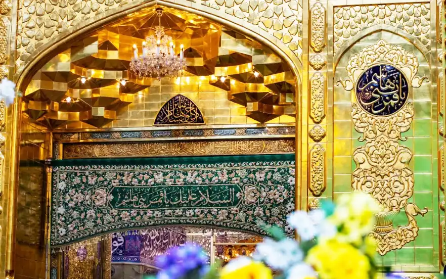 near the shrine of Hazrat Abbas