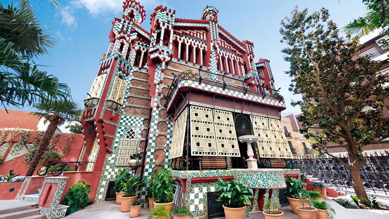 Casa Vince Casa Vicens, Aoni Gaudi's famous works in Barcelona