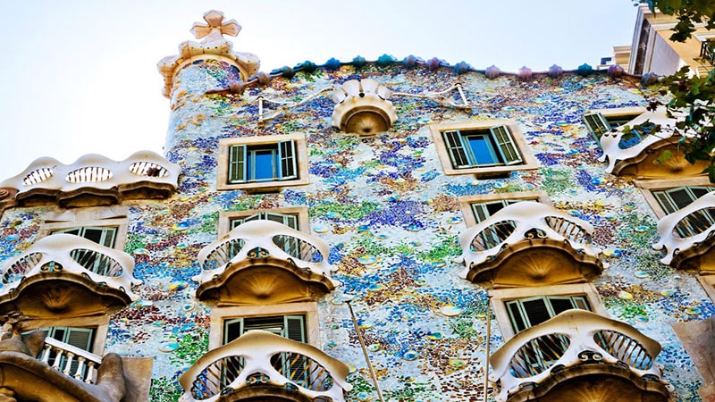 Casabatello famous works of Aoni Gaudi in Barcelona