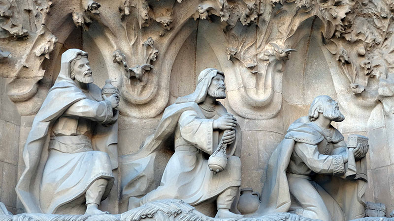Sagrada Familia church, the famous work of Aoni Gaudi in Barcelona