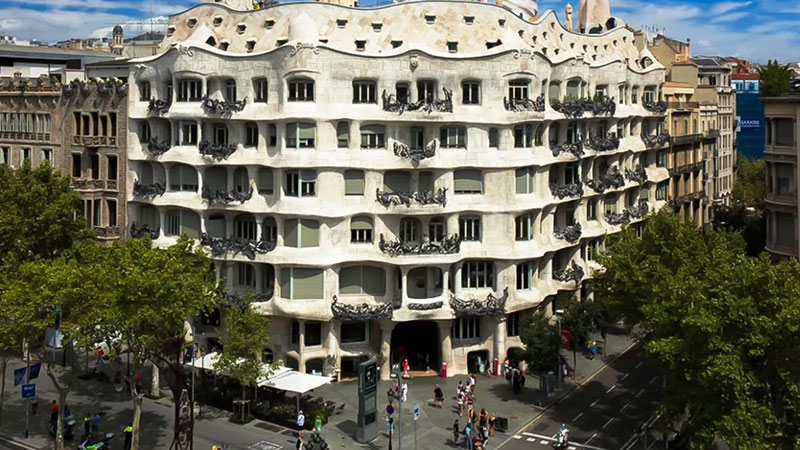 Casa Mila famous works of Aoni Gaudi in Barcelona