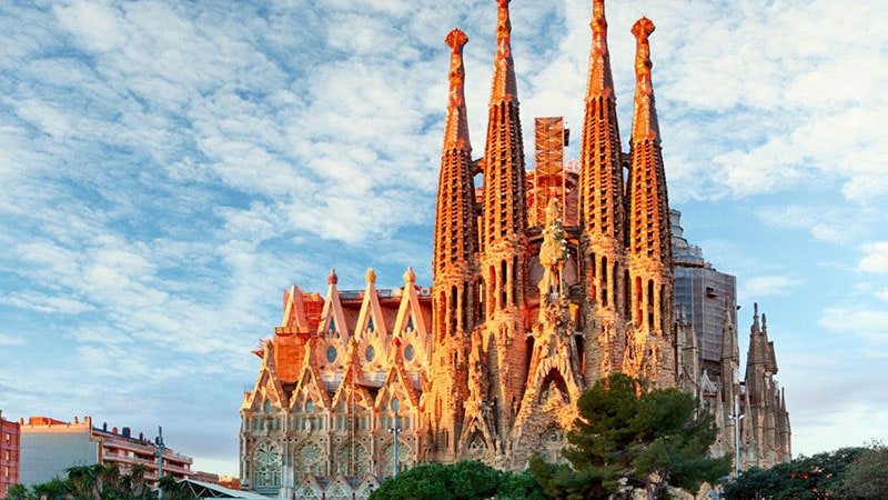 Sagrada Familia church, the famous work of Aoni Gaudi in Barcelona