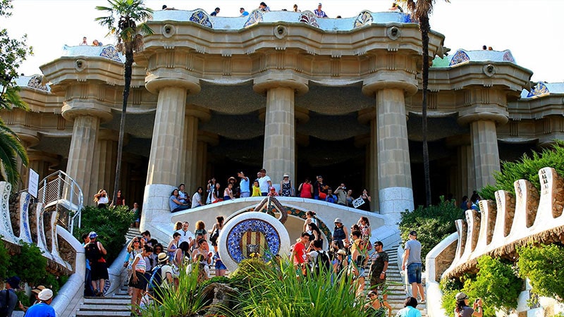 Park Güell Barcelona famous works of Aoni Gaudi in Barcelona