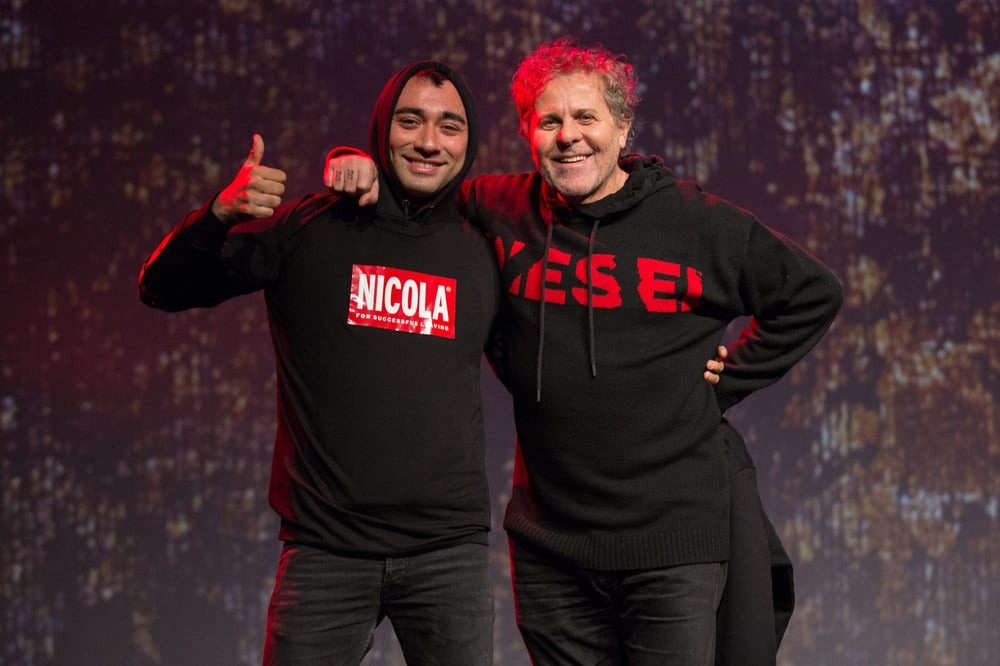 Creative Director Nicola Formicetti and Diesel brand owner Renzo Rosso