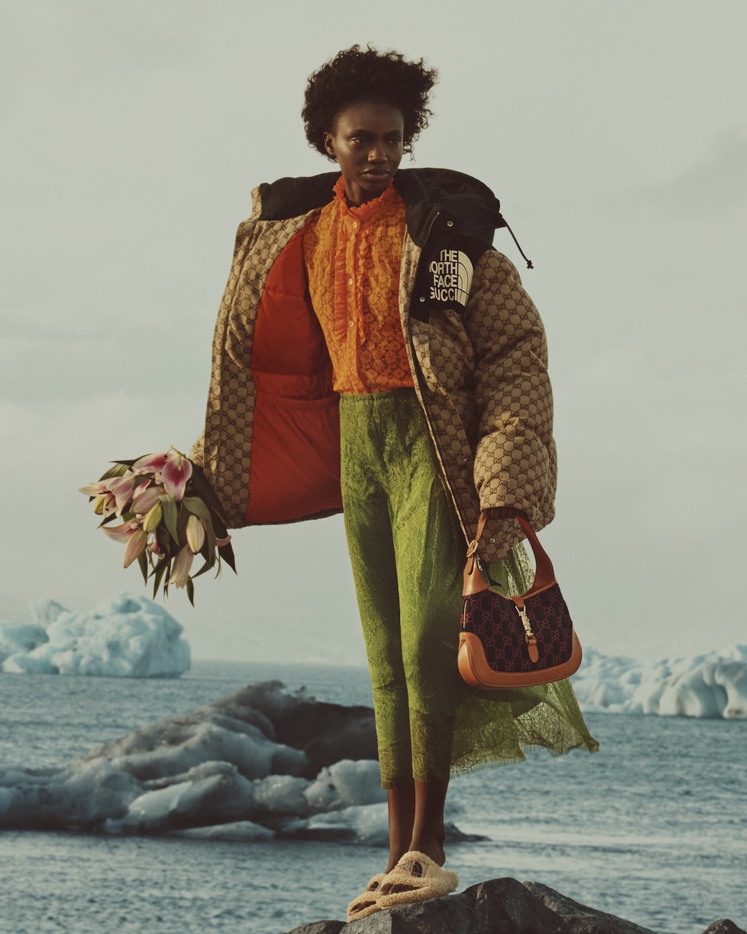 Joi collection of Gucci and The North Face