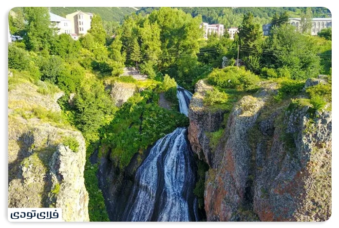 The city of Jermuk, Armenia