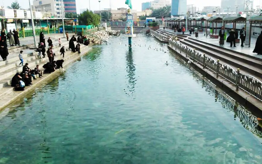 Shrine of Imam Hossein Useful information for an informed and pleasa pilgrimage 6 Alaqmeh stream is one of the sights near Imam Hossein's shrine