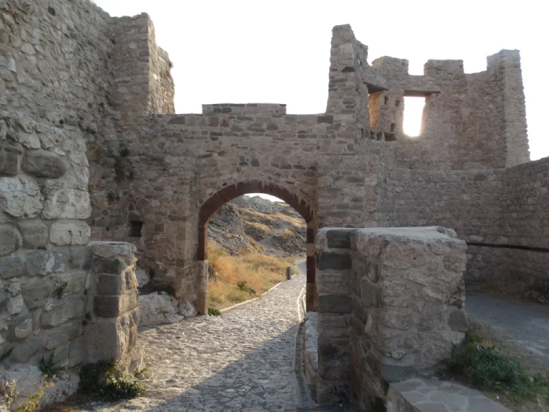 The architecture of the old castle of Van