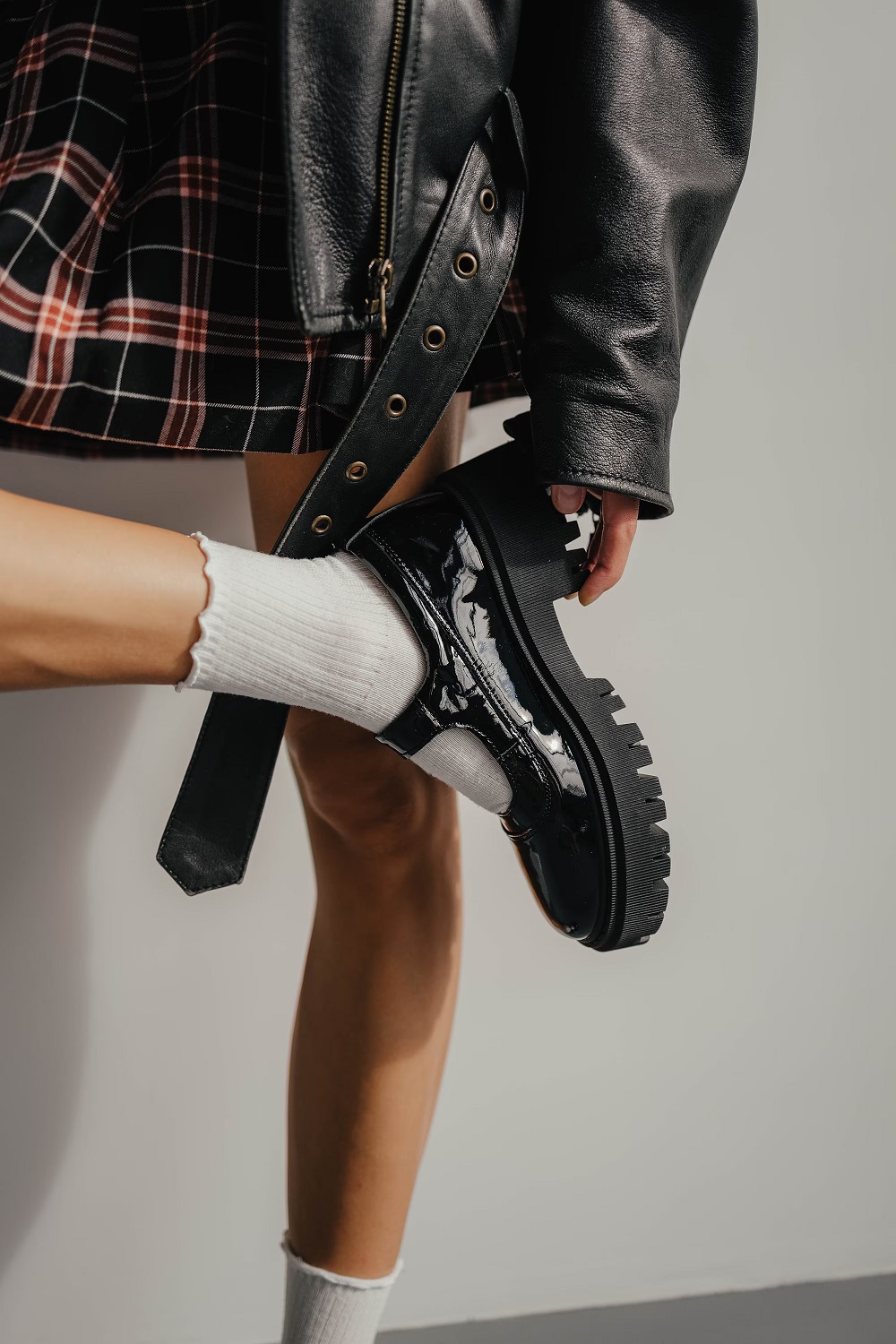 Platform Mary Jane shoes