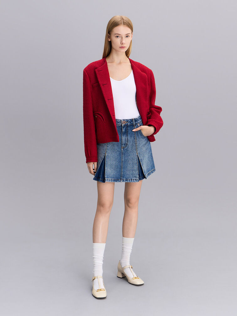 Combining skirts with Mary Jane shoes in differe styles