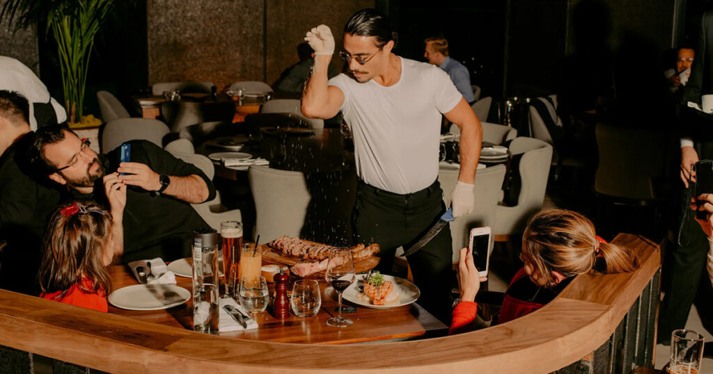 Nusr-Et Steakhouse is on the list of the most expensive restauras in Istanbul