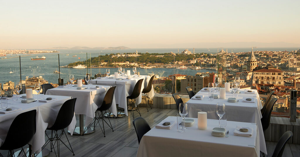 Mikla Restaura is on the list of the most expensive restauras in Istanbul