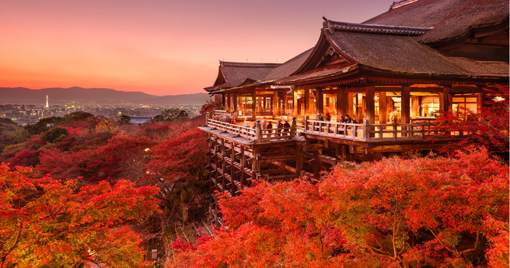 An image of Kiyomizu-dera (Kyomizu-dera), one of Japan's temples 