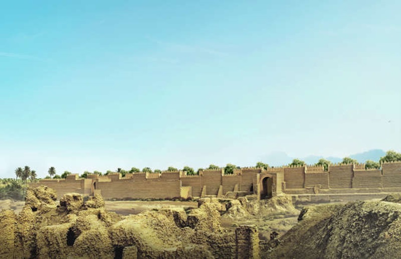 The ruins of the Hanging Gardens of Babylon